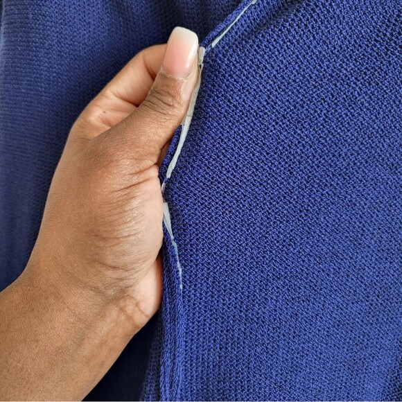 St. John Evening by Marie Gray Blue Knit Pants Size 6 - Picture 13 of 16